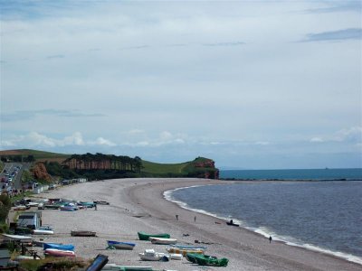 Budleigh Beach from the cliff walk