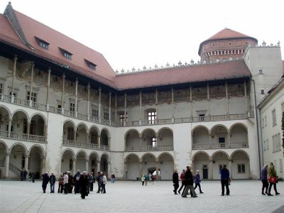 Wawel Castle courtyard designed by Venetian architect