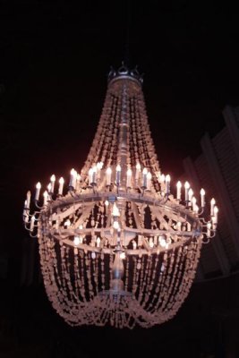 Salt mine - cathedral chandelier made of salt