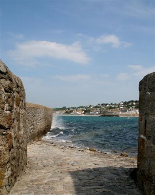 St Michael's Mount harbour wall