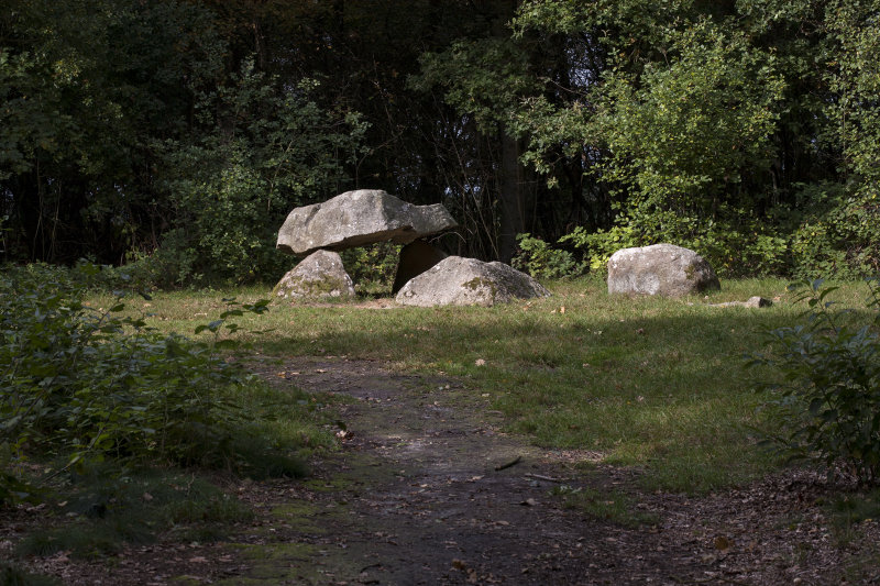 Megalithic tombe, Dolmen, Hunebed D23, Bronneger Noord, Drenthe Netherlands