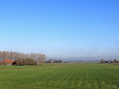 Friesland, Netherlands, view from Deinum, november 2010