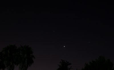 Mars, Venus, and Saturn Conjunction