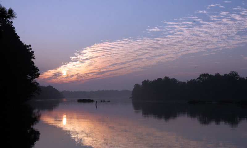 sunrise at Kingwood rivergrove