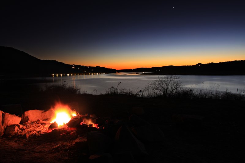 lake travis campfire