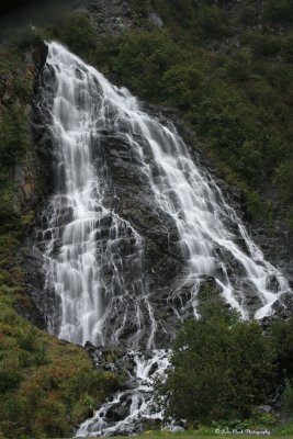 Horsetail Falls  Along Richardson Hwy  Near Valdez Alaska