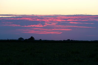 Sunset  near Yates City Illinois