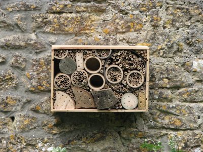 Home made solitary bee house