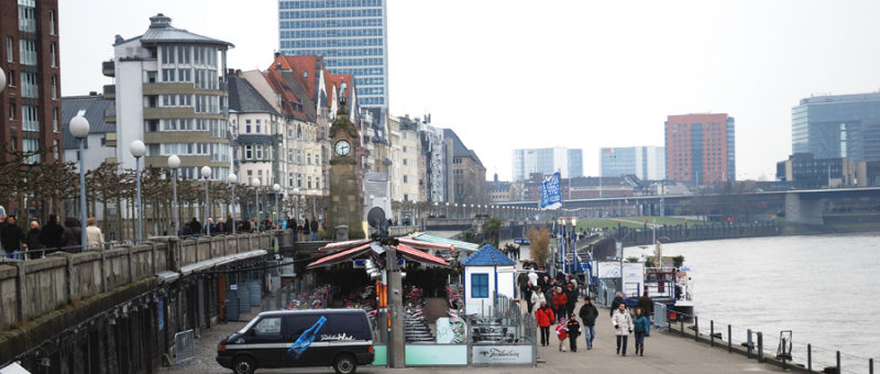 Dusseldorf Rhine riverfront