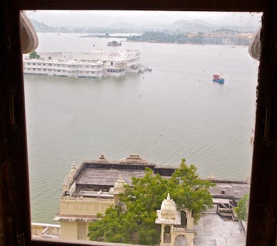 The modern day Lake Palace as seen from the City Palace