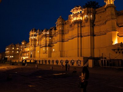 The grand City Palace of Udaipur