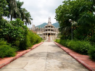 The approach to the temple