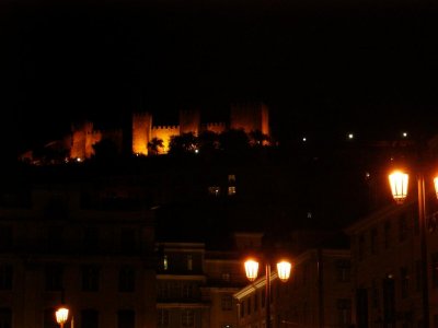 zicht op kasteel San Jorge