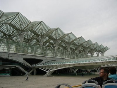 Gare do Oriente ontworpen door Santiago Calatrava