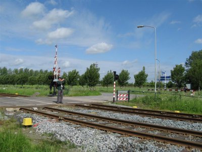 Spoorwegovergang bij Hemmen-Dodewaard