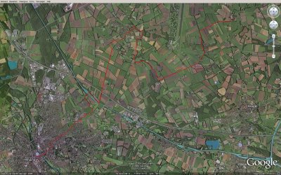 Rheine - Ostenwalde Google Earth 21,2 km