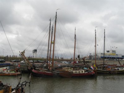De Boreas in de haven van Harlingen