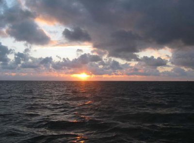 Zonsondergang op de Waddenzee