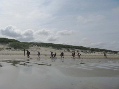 Op het strand van Texel
