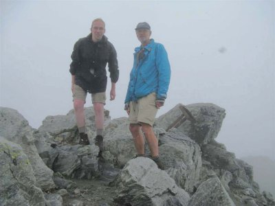 Marten en Hans op de Suleck (3086 m)