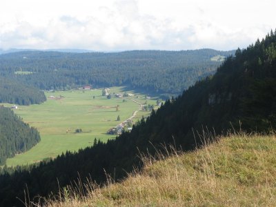 Uitzicht vanaf crte du mont Risoux