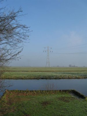 Hoogspanning nabij Polderpark Ouderkerk aan den IJssel