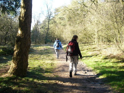 pad langs de Rijksstraatweg richting Doorn