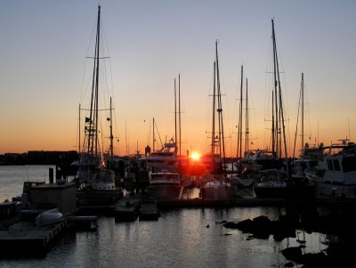 Daybreak On Boston Harbor