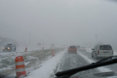 Snowy Commute This Morning