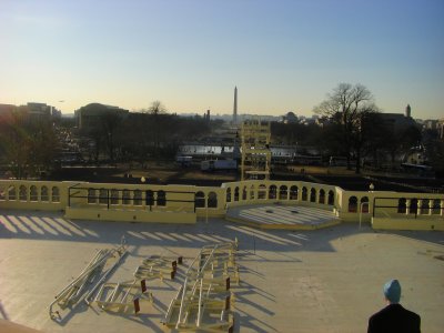 This is the spot where President Obama was inaugurated just days ago.