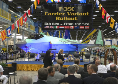 F-35C Rollout Ceremony (Lockheed-Martin 7-28-2009)