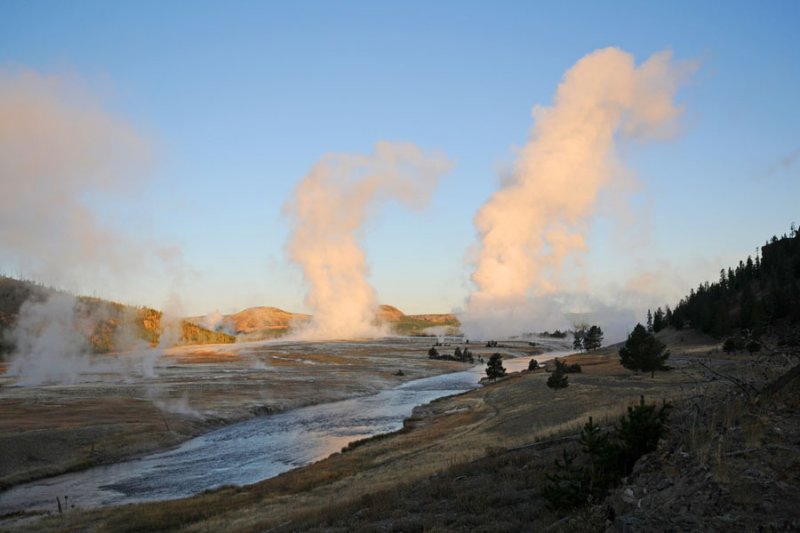 Geyser, early morning