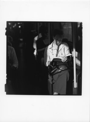 Reading on the tram, Adelaide.jpg