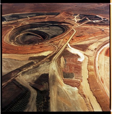 The Gold MIne From the Air (like Aboriginal Art), Middle of nowhere.jpg