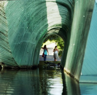 View through a sculpture, Botanical Gardens, Adelaide.jpg