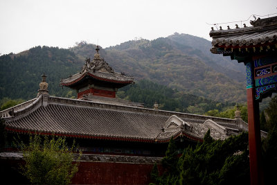 Looking from White Cloud Temple toward the top of Xiang Shan.