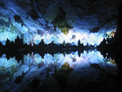 Colorful caves. Guilin.