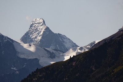 The Matterhorn in the morning, as seen from our balcony.
