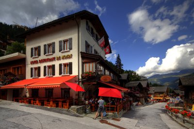 Hotel in Grimentz.