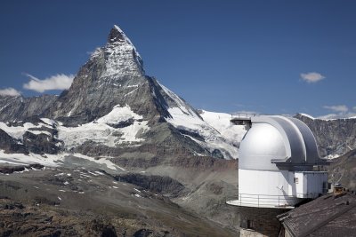 Gornergrat observatory and the Matterhorn.