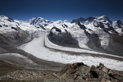 Monte Rosa glacier.