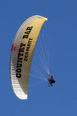 Dad doing his thing from the paraglider.