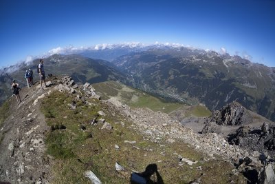 The Val d'Anniviers, from the Corne de Sorebois.