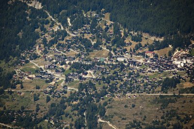 St Luc, our chalet is in there somewhere, but the Hotel Bella Tolla is quite clear.