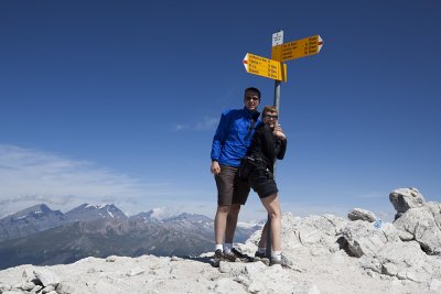 Ian and Petra at the summit.
