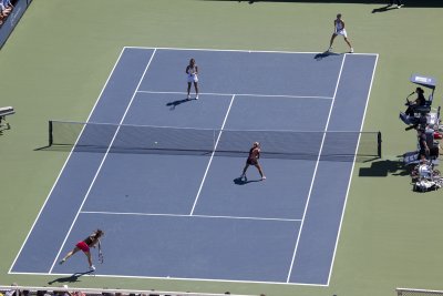 King/Shvedova doubles match on Court 11.