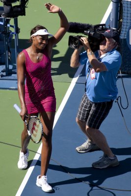 Venus Williams victorious.