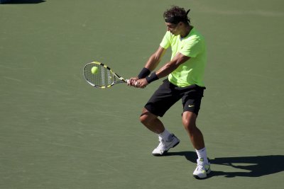 Rafael Nadal backhand.