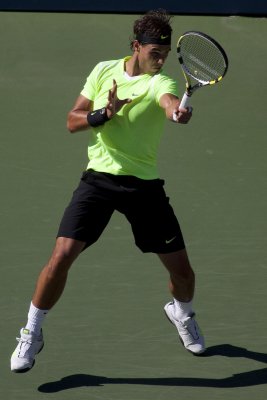 Rafael Nadal forehand.