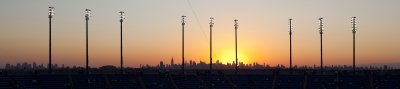 Manhattan Skyline Sunset.